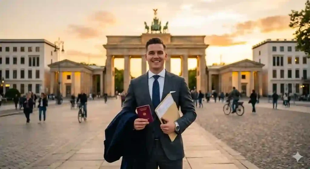 Skilled foreign worker starting new life and career in Germany 2026