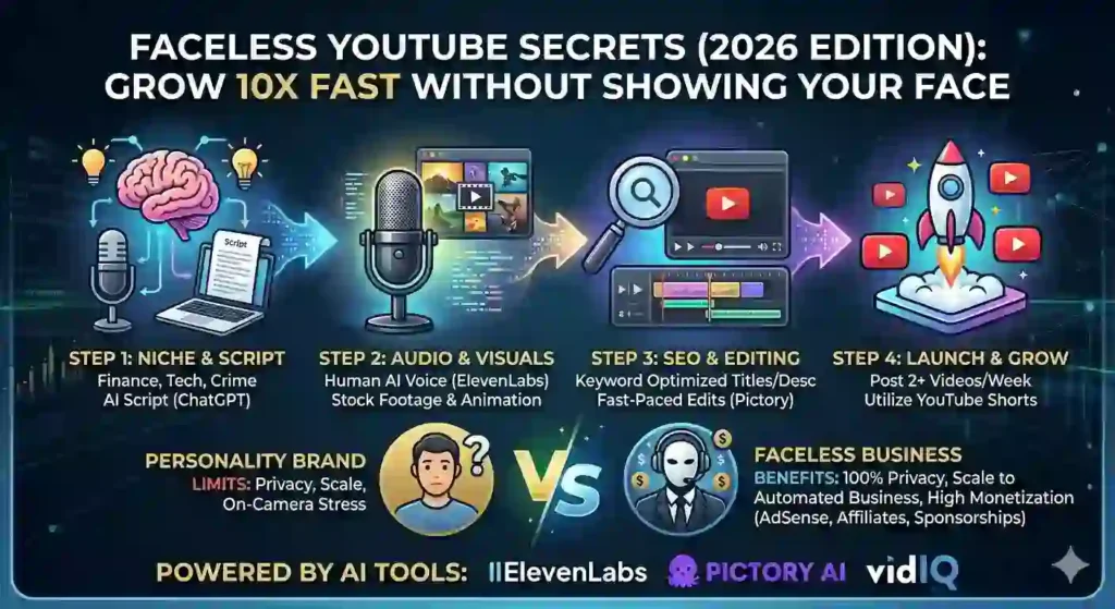 How to Grow YouTube Channel Fast Without Showing Face