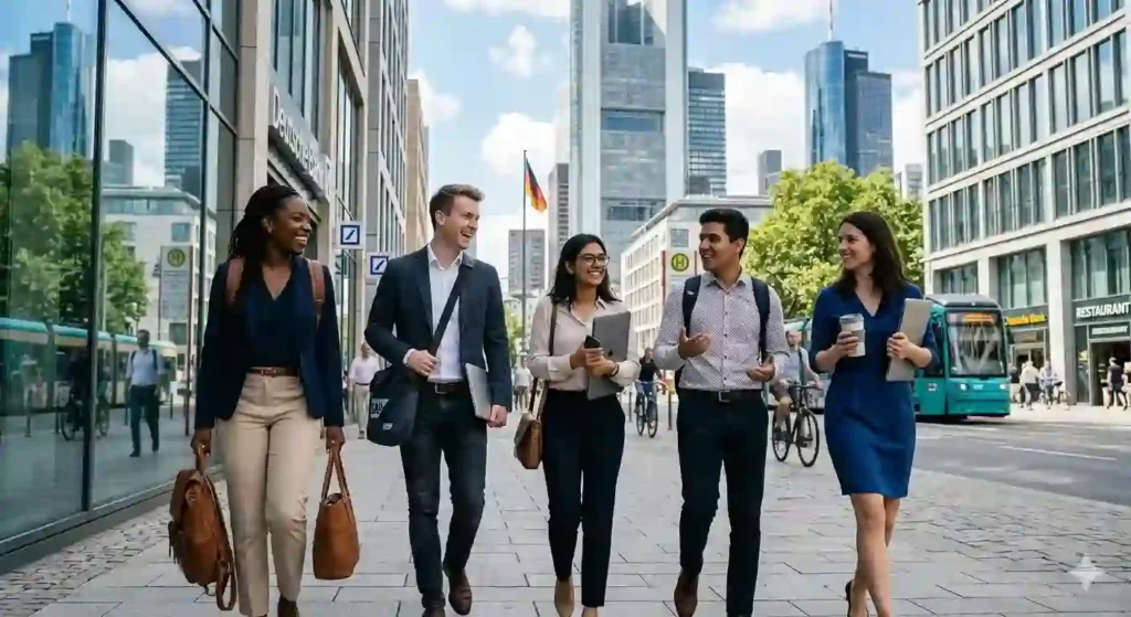 Skilled foreign worker starting new life and career in Germany 2026
