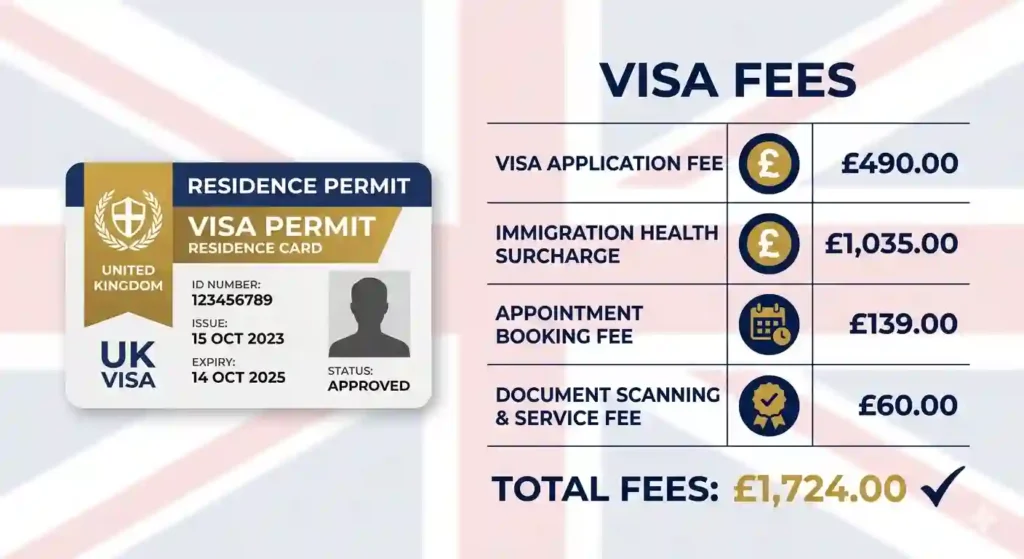 UK Skilled Worker Visa 2026 application fees breakdown for foreign workers