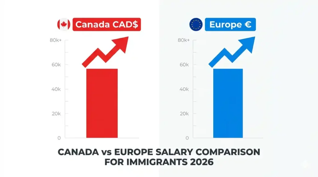 Canada vs Europe salary comparison for immigrants 2026