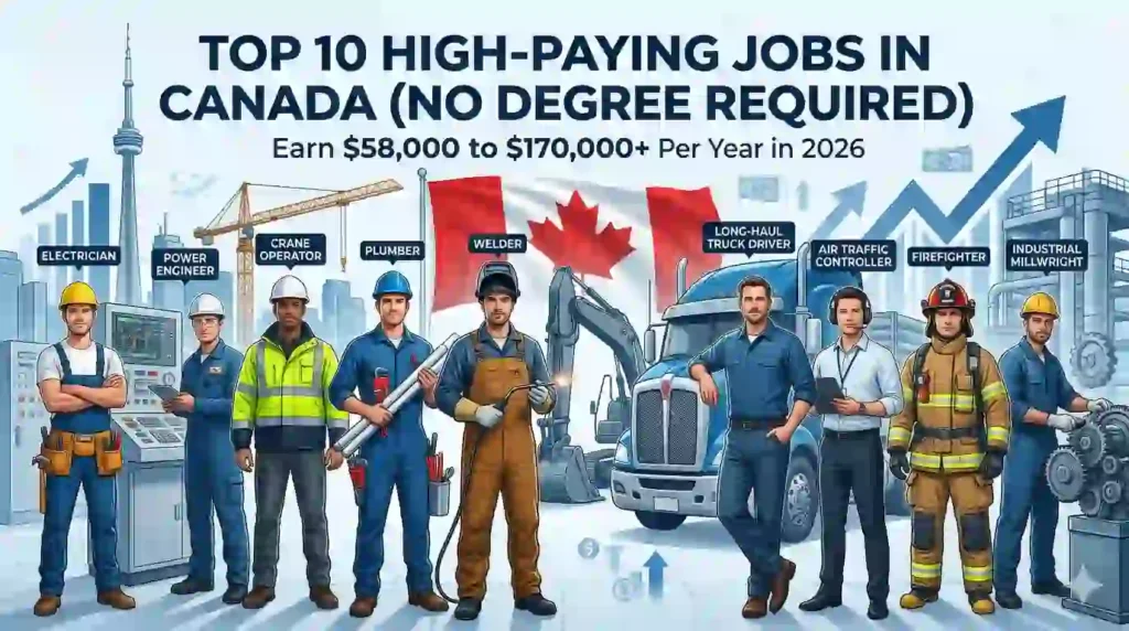 Top 10 high paying jobs without degree  in 2026 without degree 