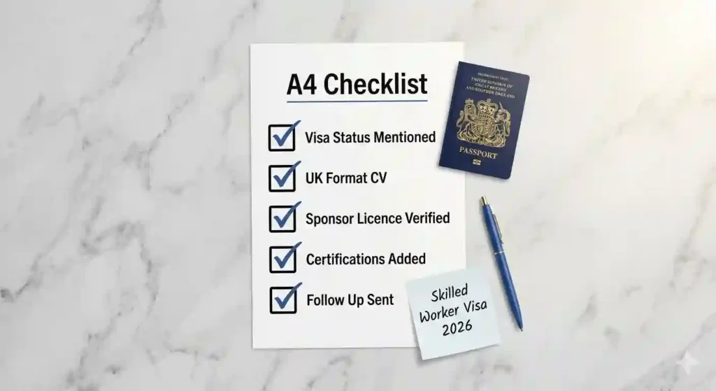 UK skilled worker visa application checklist tips for foreign job seekers 2026