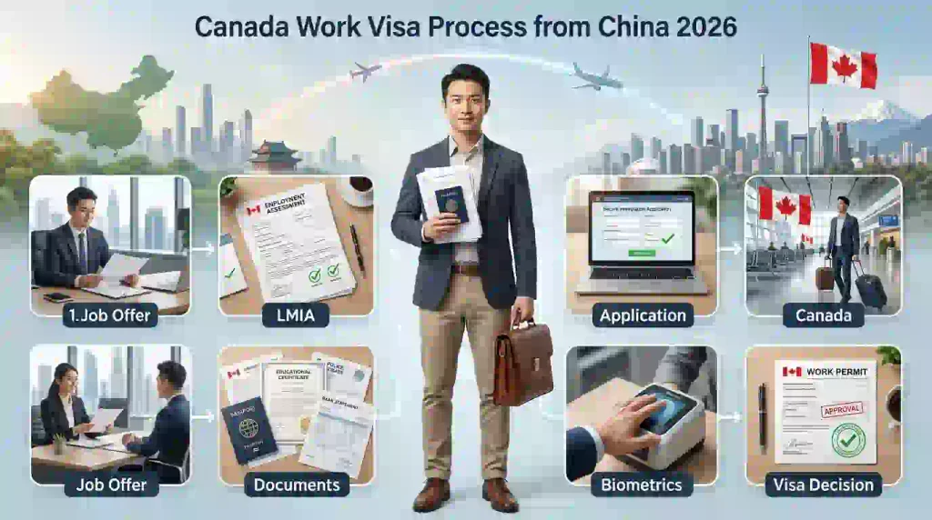 Step-by-Step Process to Get a Canada Work Visa from China